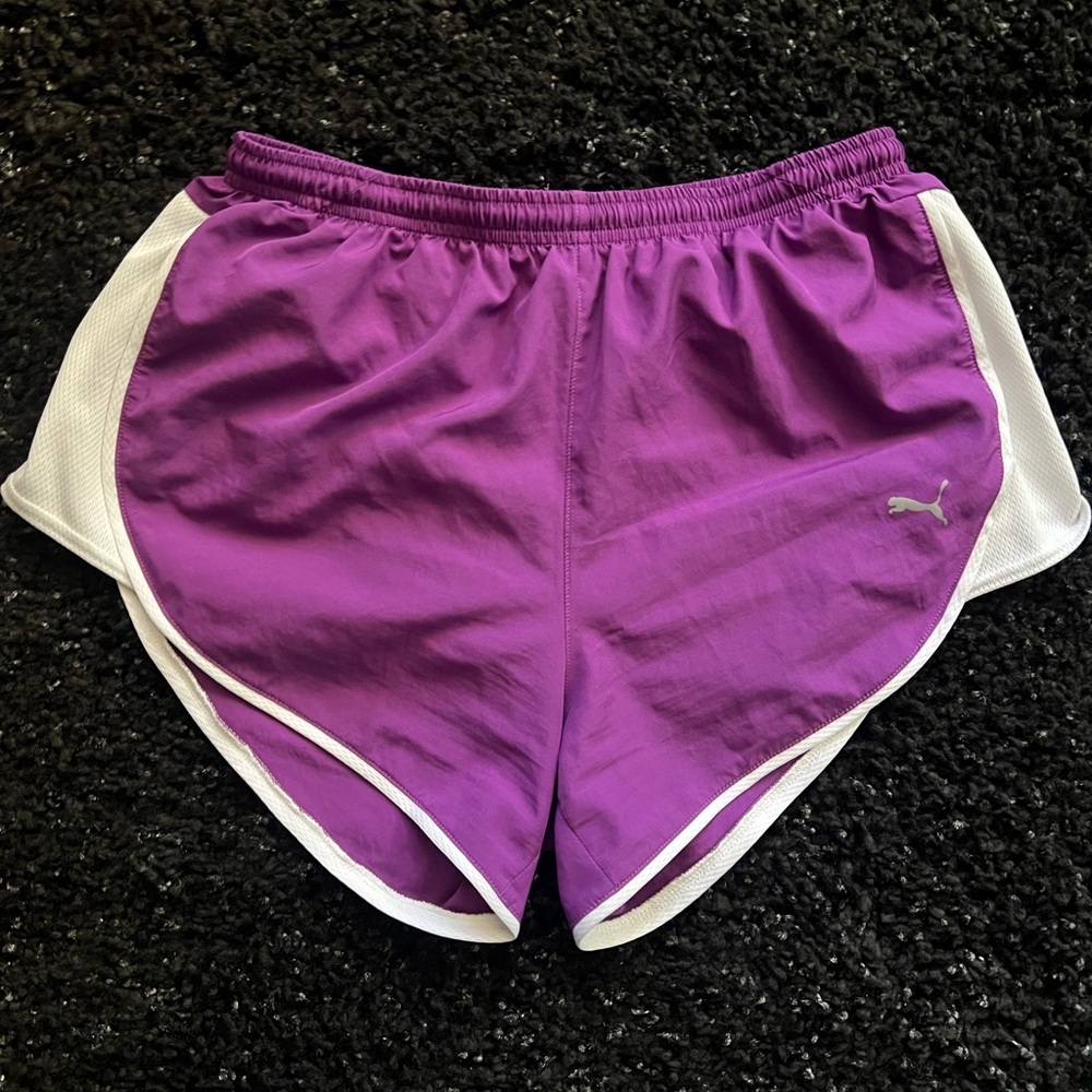 Puma Women's Vibrant Purple Athletic Shorts